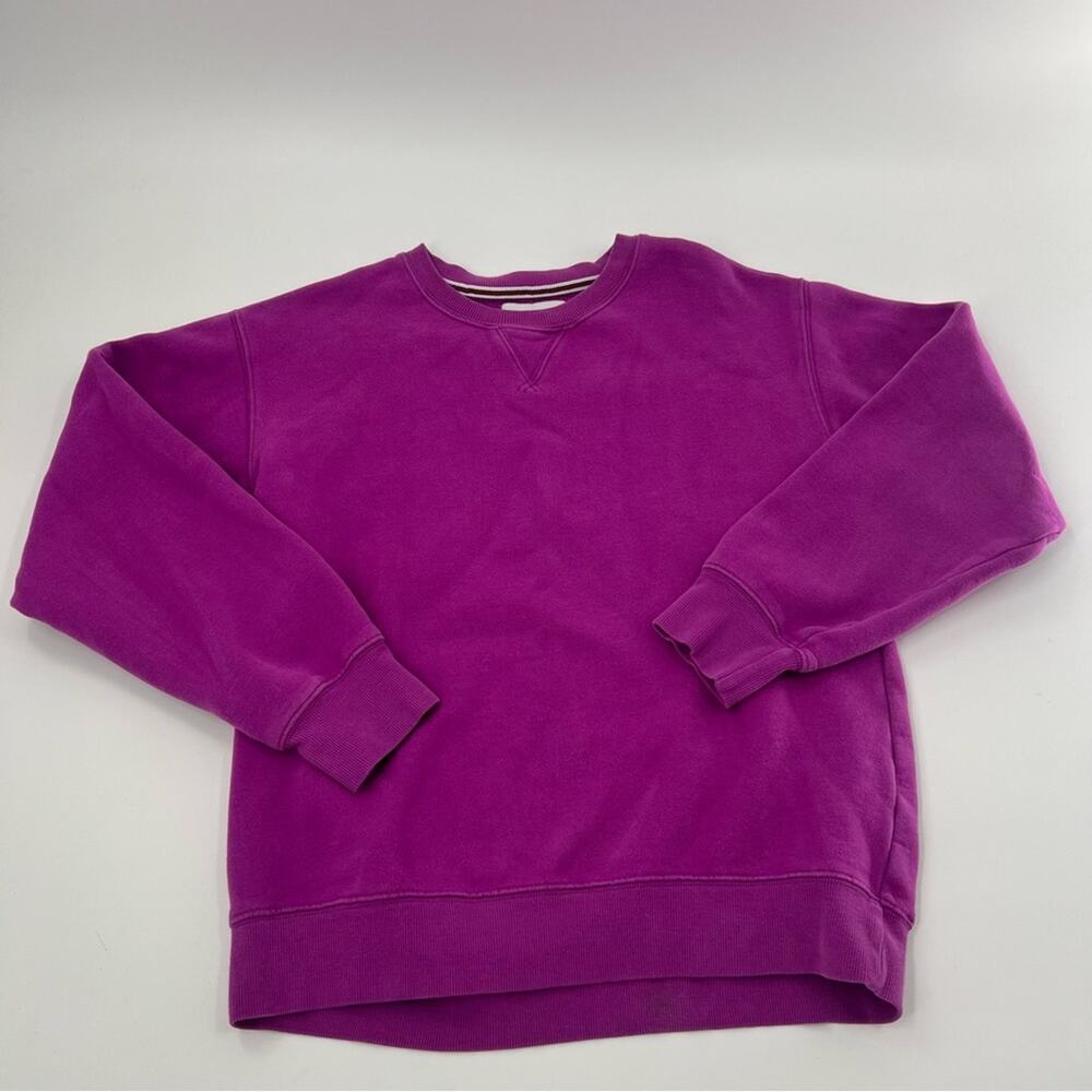 TNA Cozy Purple Boyfriend Crewneck Sweatshirt Women’s